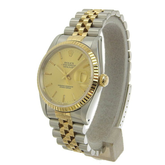 Rolex ROLEX Datejust men's self-winding watch combination champagne dial E nu... - Picture 2 of 9